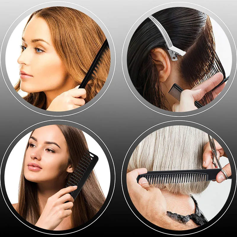 Stylist Anti-static Hairdressing Combs Multifunctional Hair Design Hair Detangler Comb Makeup Barber Haircare Styling Tool Set